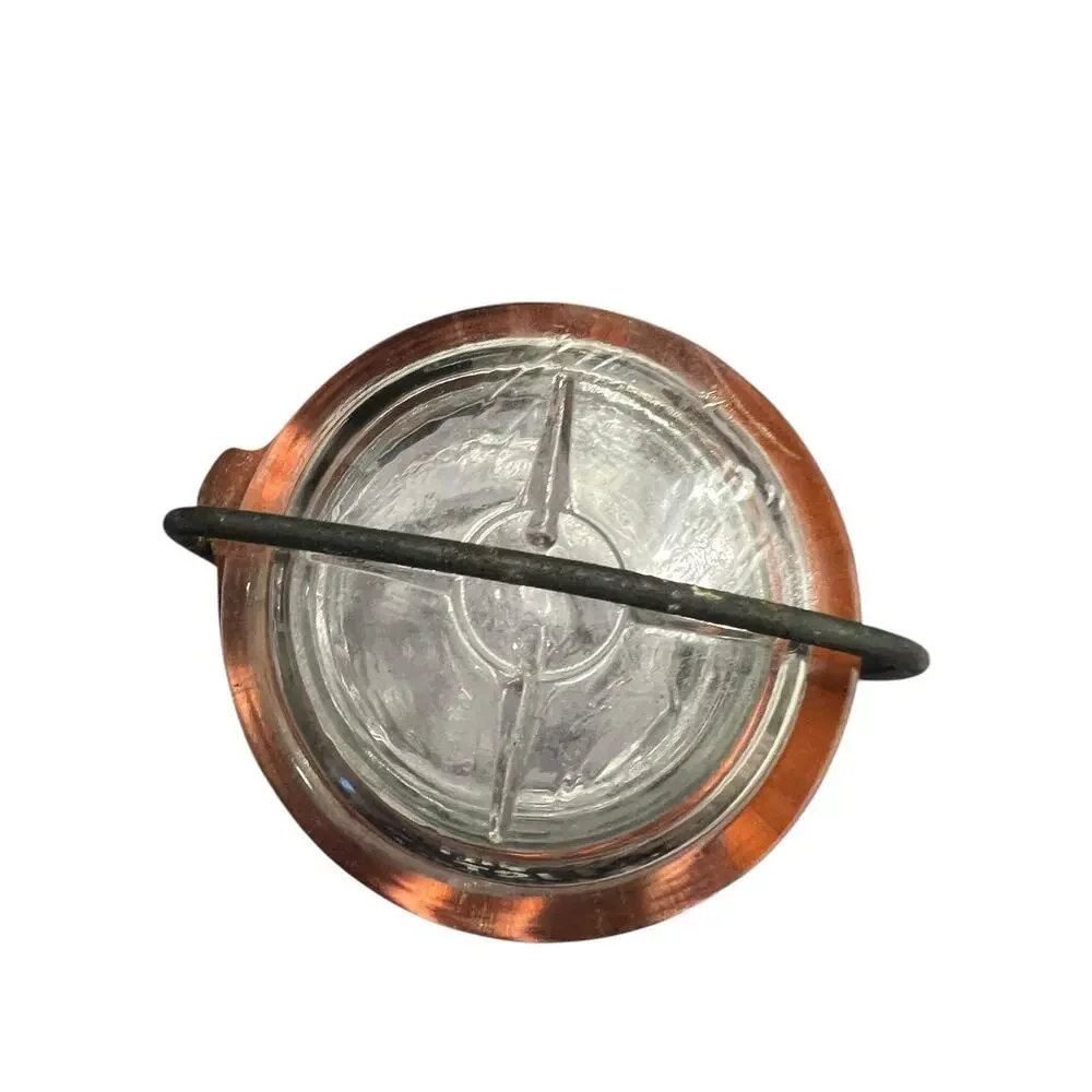 Vintage Glass Wire Closure Jar 1877 Canning With Wire Bail